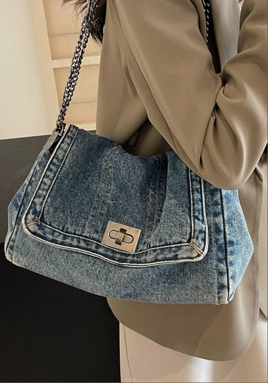 簡約牛仔袋